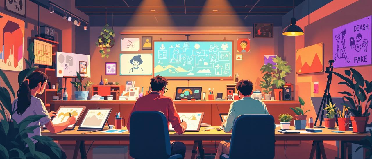 短剧网TV创作团队工作场景